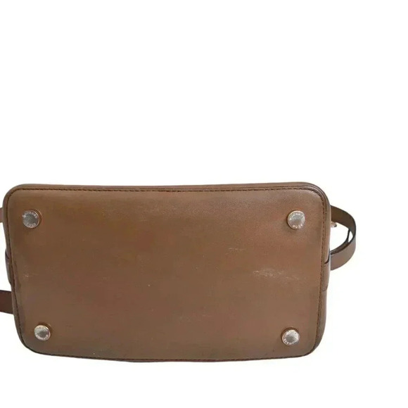 Michael Kors Cary Medium Suede Bucket Bag Purse Brown Shoulder Satchel Crossbody - Picture 10 of 15